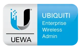 Selo de certificação Ubiquiti Enterprise Wireless Admin (UEWA)